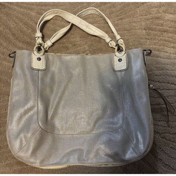 Limited Edition Coach Kristen Purse In Python Embossed Leather, Croc Leather - Picture 2 of 14
